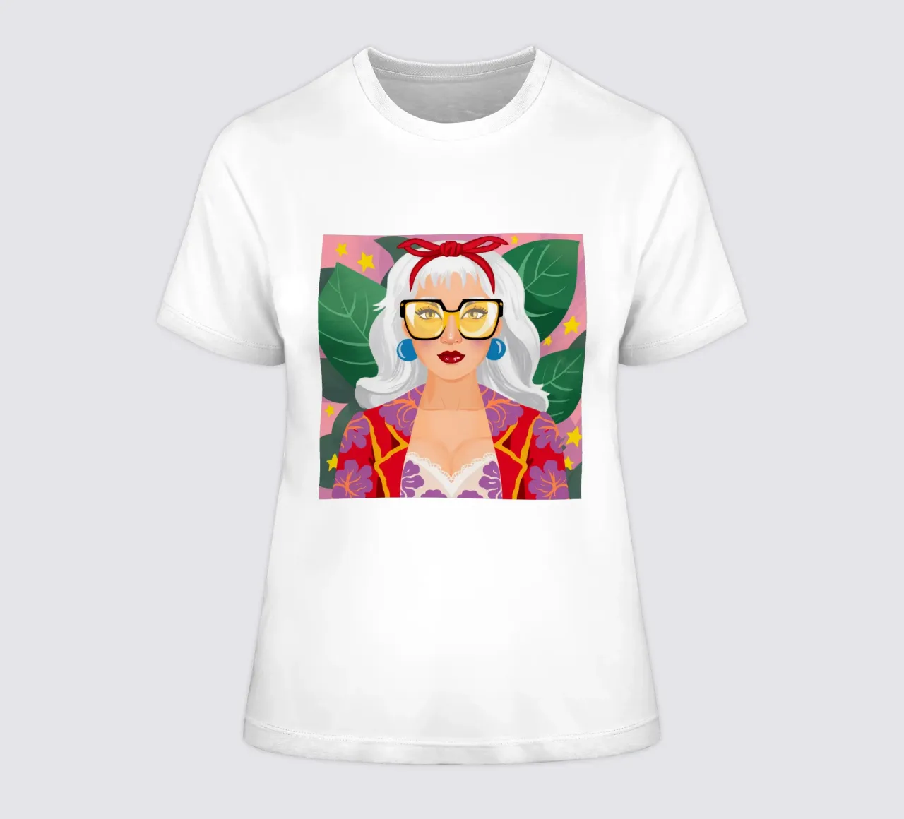 Regal Leaf Majesty women's fitted t-shirt by Ivory Frame