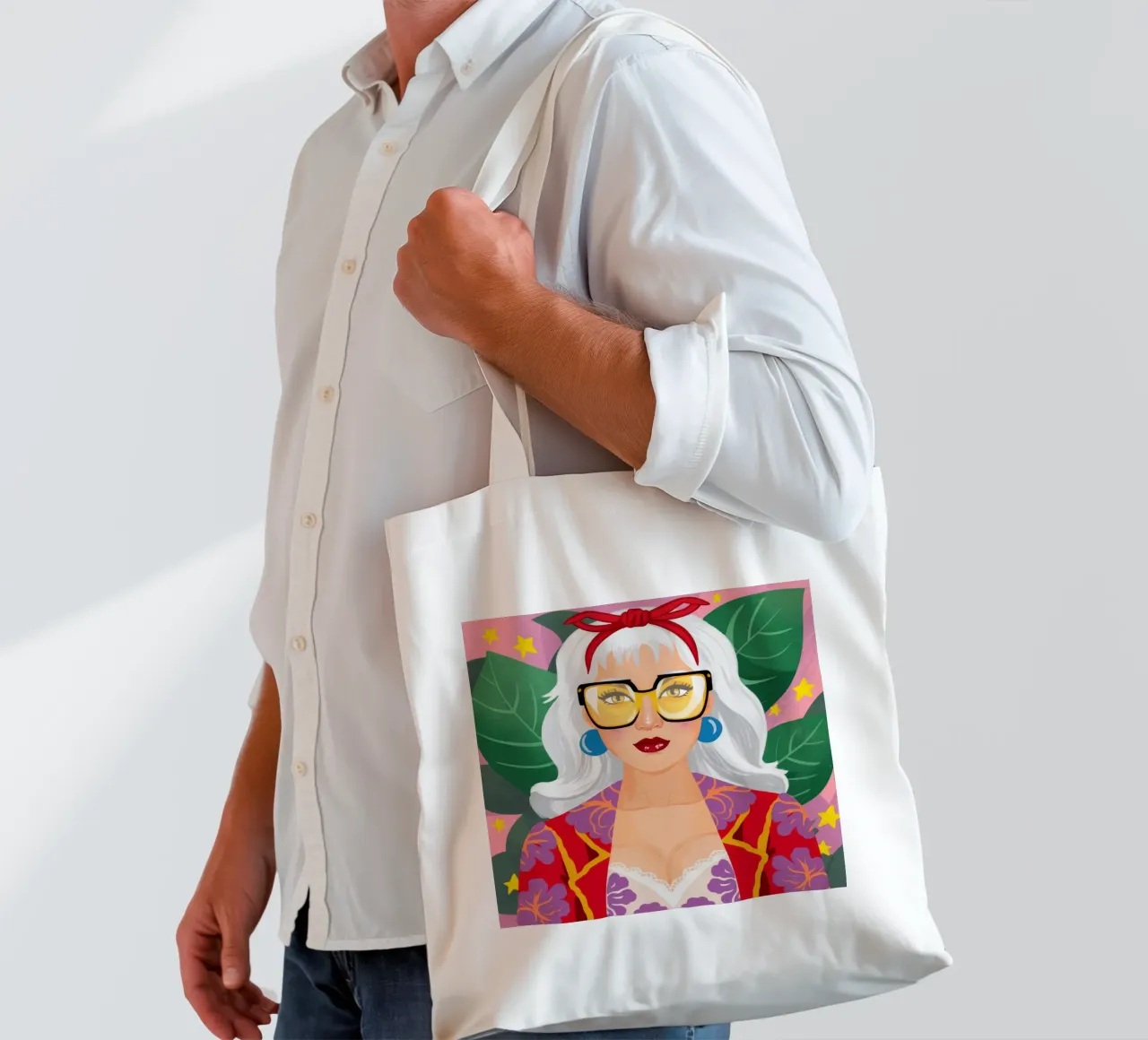 Regal Leaf Majesty tote bag by Ivory Frame