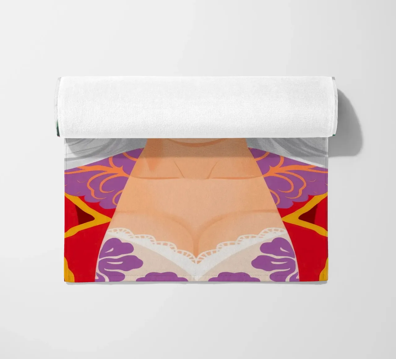 Kroonblad Majesteit strandhanddoek van Ivory Frame