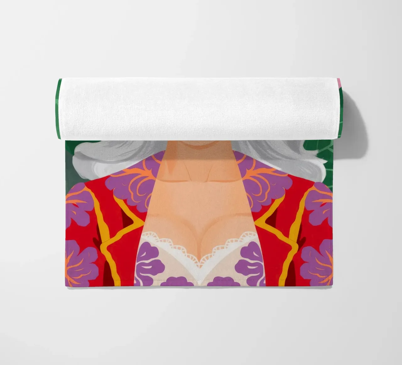 Kroonblad Majesteit strandhanddoek van Ivory Frame
