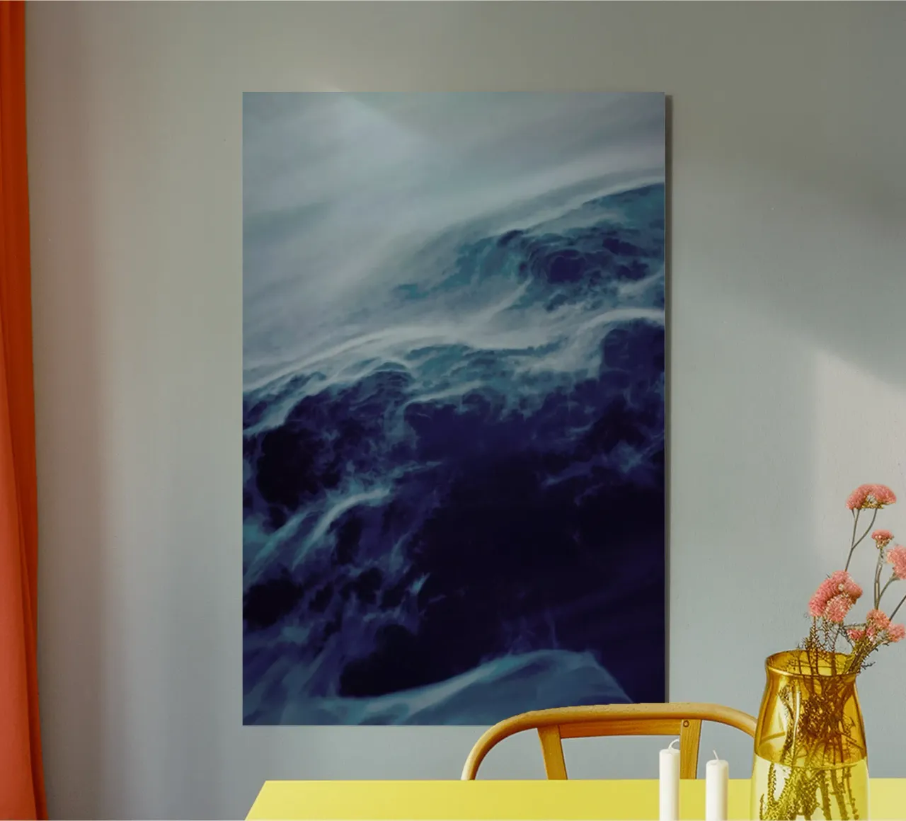 Floating In Space Classic Blue alluminio dibond da Studio Nahili