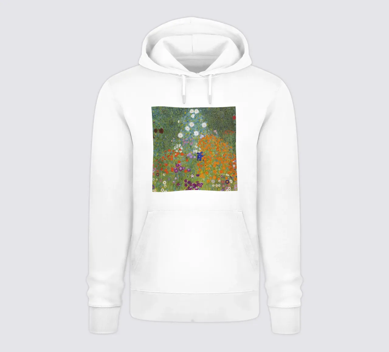 Gustav Klimt Bauerngarten, 1907 opera originale felpa con cappuccio da 50 masterpieces