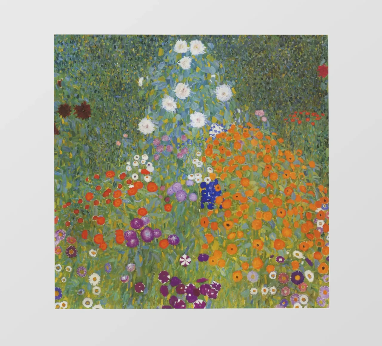 Gustav Klimt Bauerngarten, 1907 opera originale pellicola backlit da 50 masterpieces