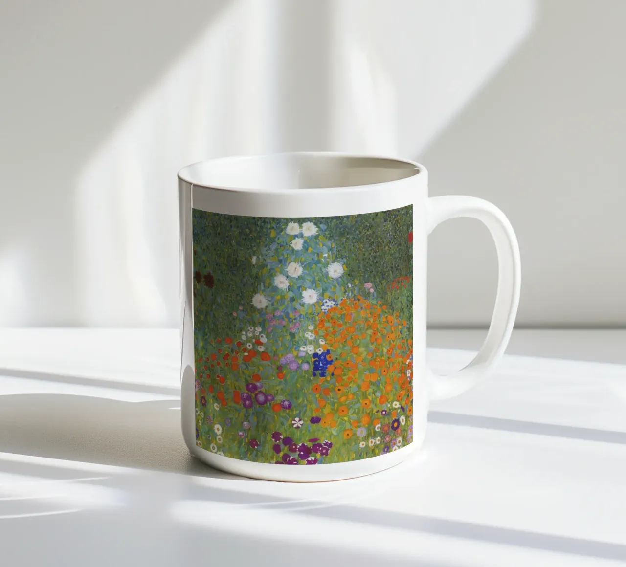 Gustav Klimt Bauerngarten, 1907 opera originale tazza in ceramica da 50 masterpieces