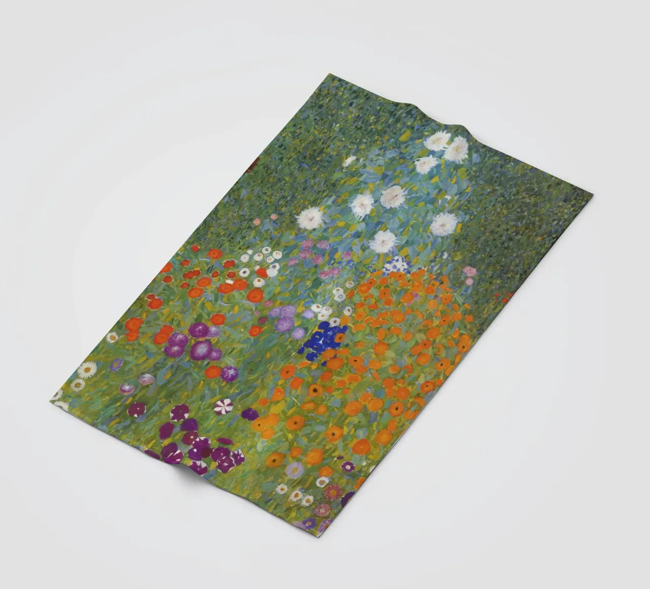 Gustav Klimt Bauerngarten, 1907 opera originale coperta in pile da 50 masterpieces