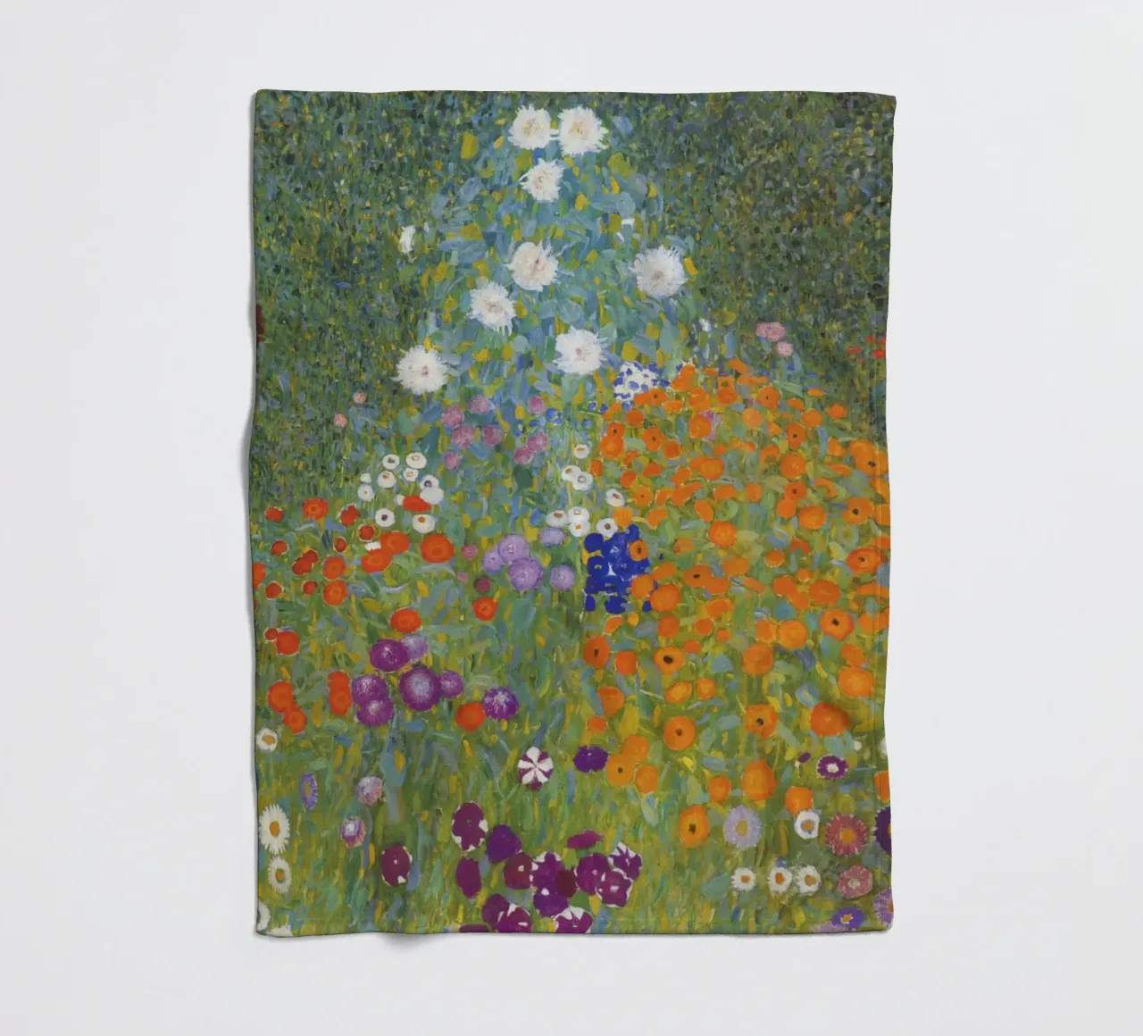 Gustav Klimt Bauerngarten, 1907 opera originale coperta in pile da 50 masterpieces