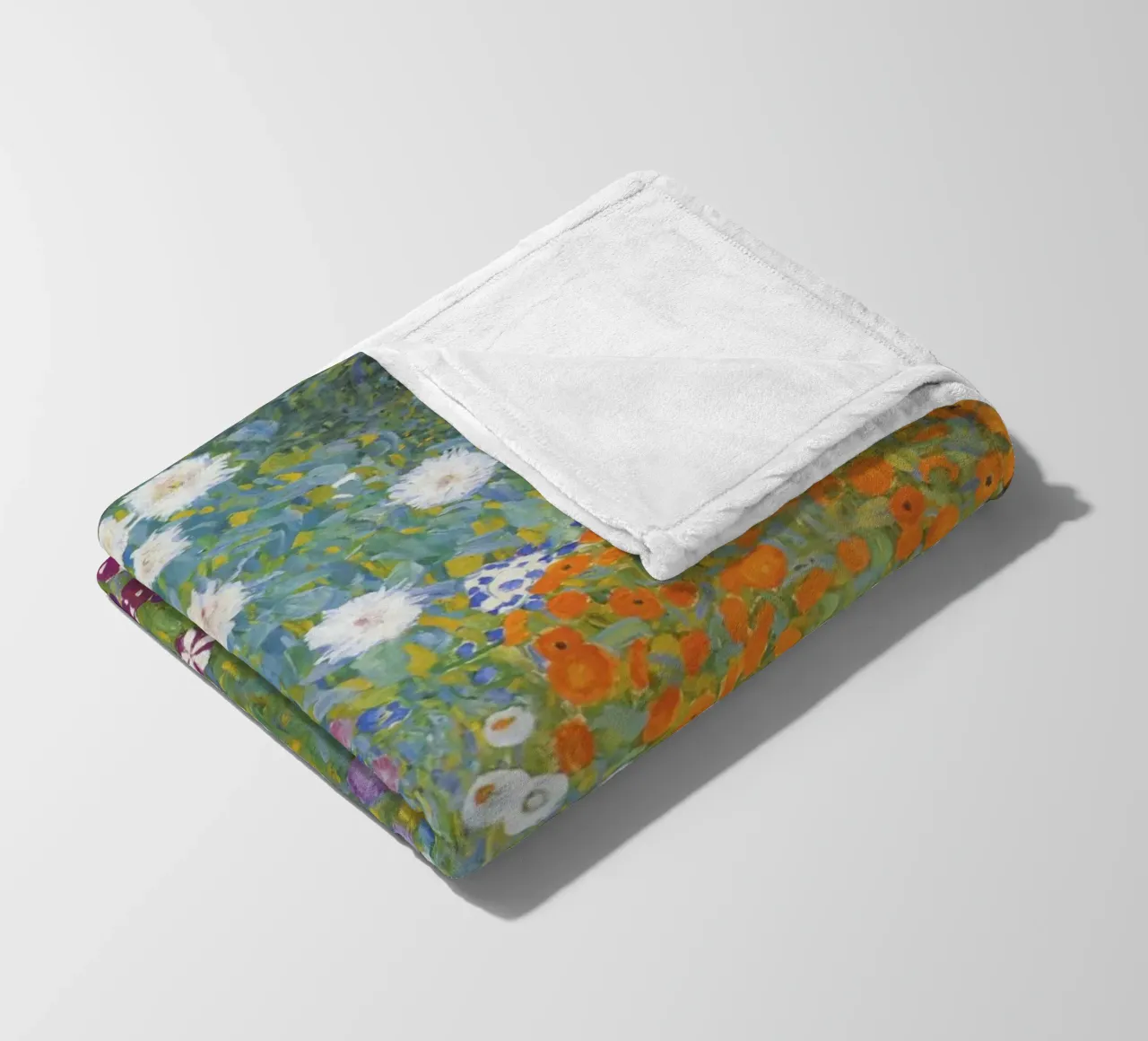 Gustav Klimt Bauerngarten, 1907 opera originale coperta in pile da 50 masterpieces
