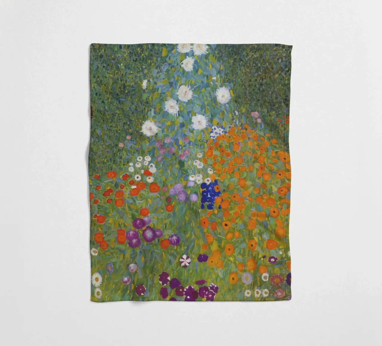 Gustav Klimt Bauerngarten, 1907 opera originale coperta in pile da 50 masterpieces