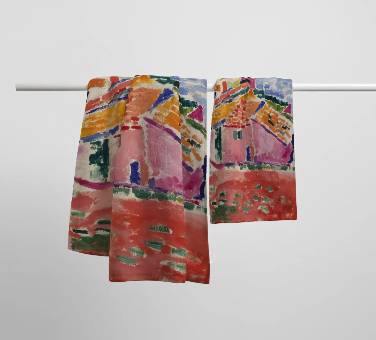 Henri Matisse Vue de Collioure, 1905 œuvre originale serviette de bain de 50 masterpieces