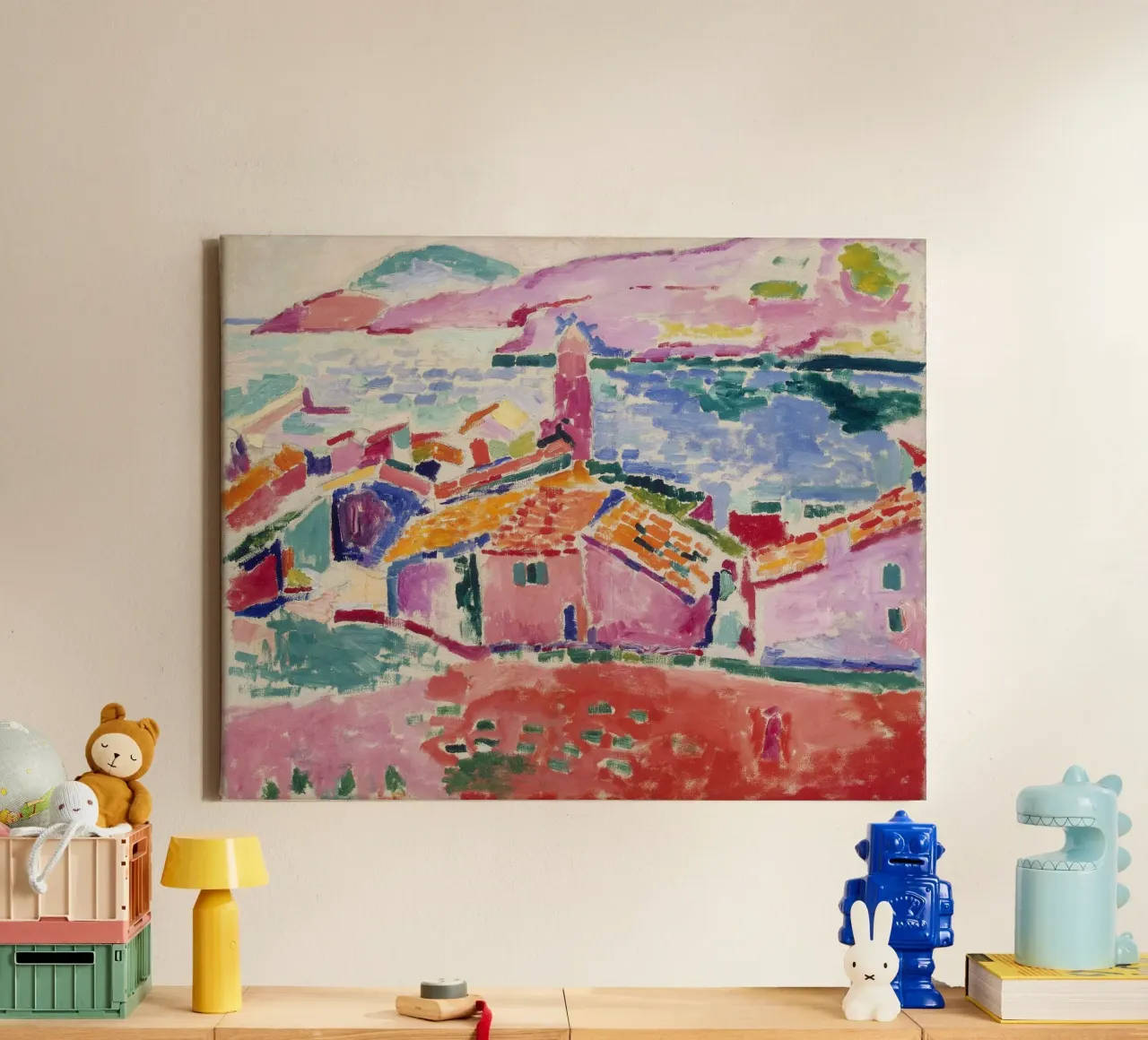 Henri Matisse View of Collioure, 1905 original work canvas with Floater frame by 50 masterpieces