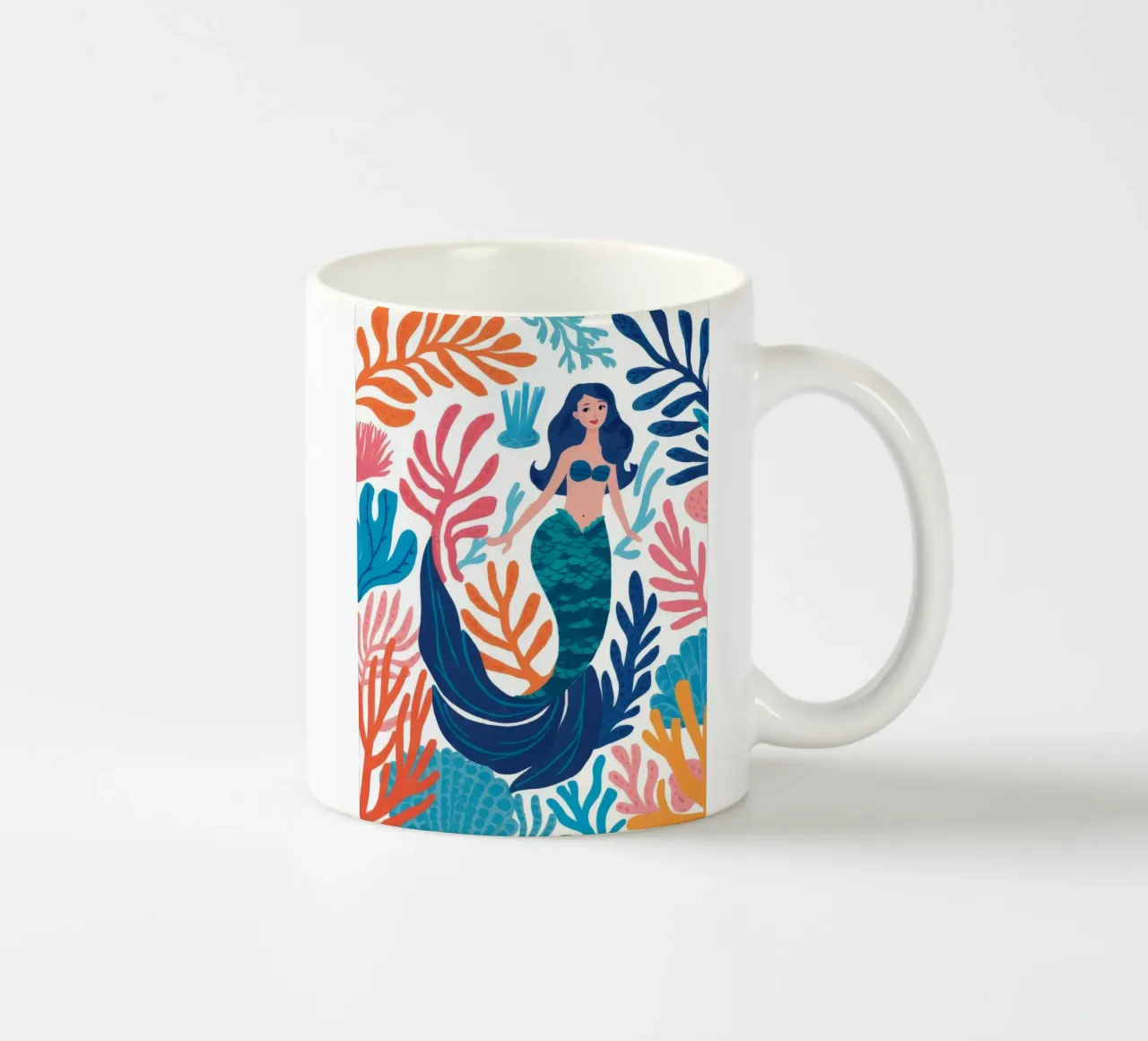 Incantevole fantasia acquatica tazza in ceramica da Ivory Frame