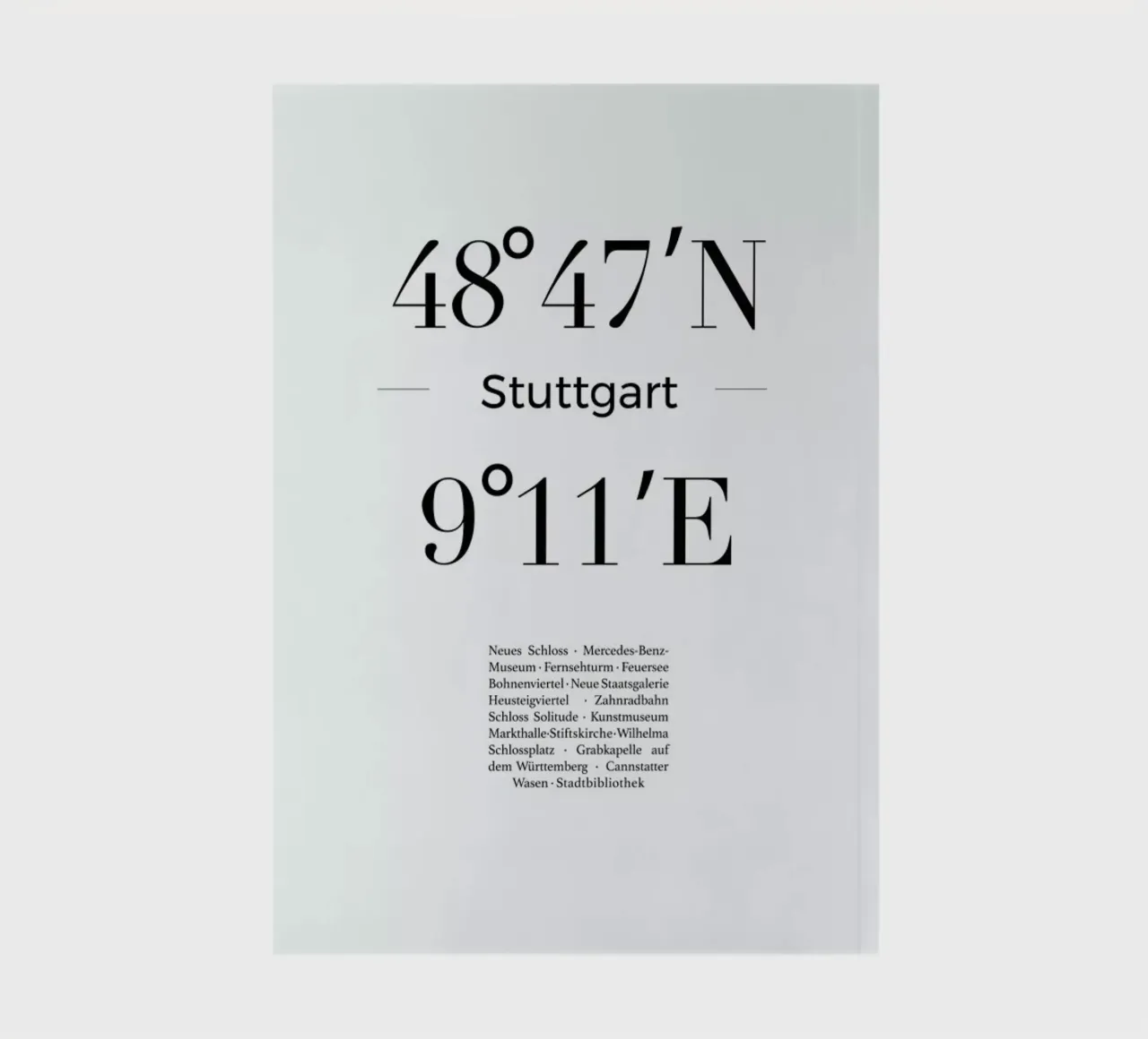 Stuttgart carnet de notes de Studio One
