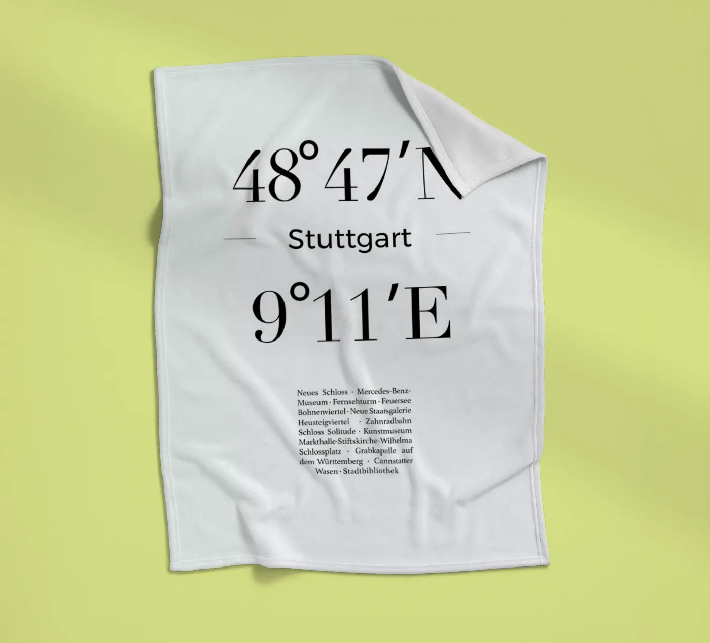 Stuttgart Fleecedecke von Studio One