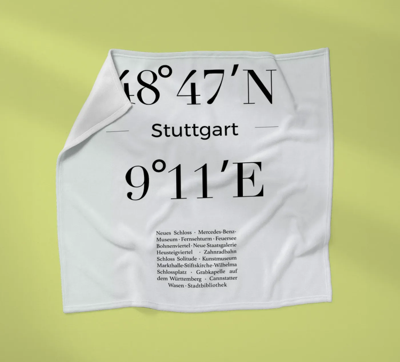 Stuttgart Fleecedecke von Studio One