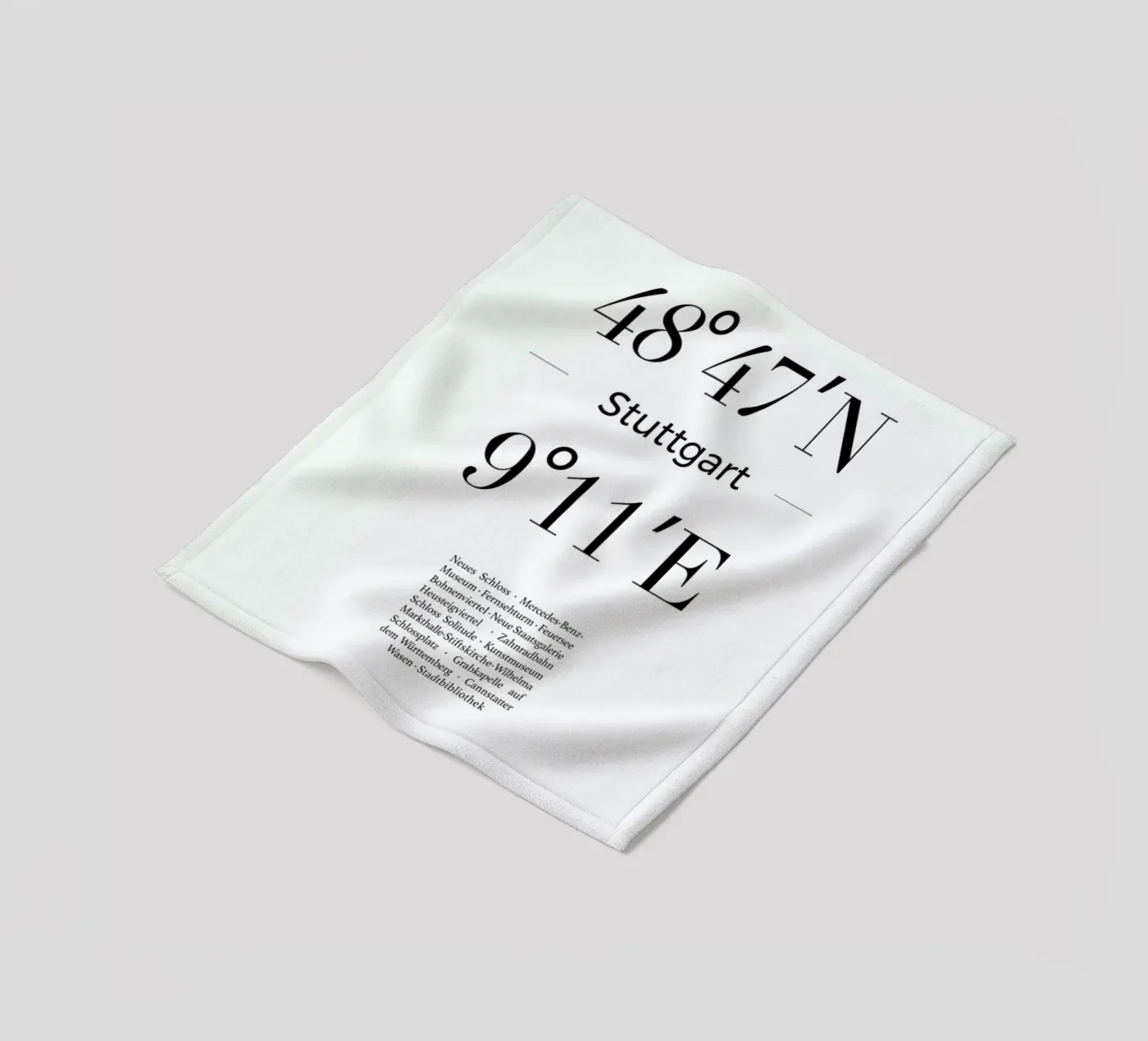 Stuttgart Fleecedecke von Studio One