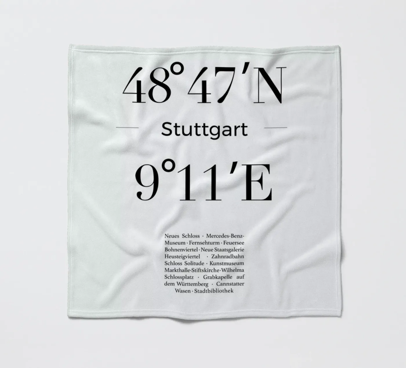 Stuttgart Fleecedecke von Studio One