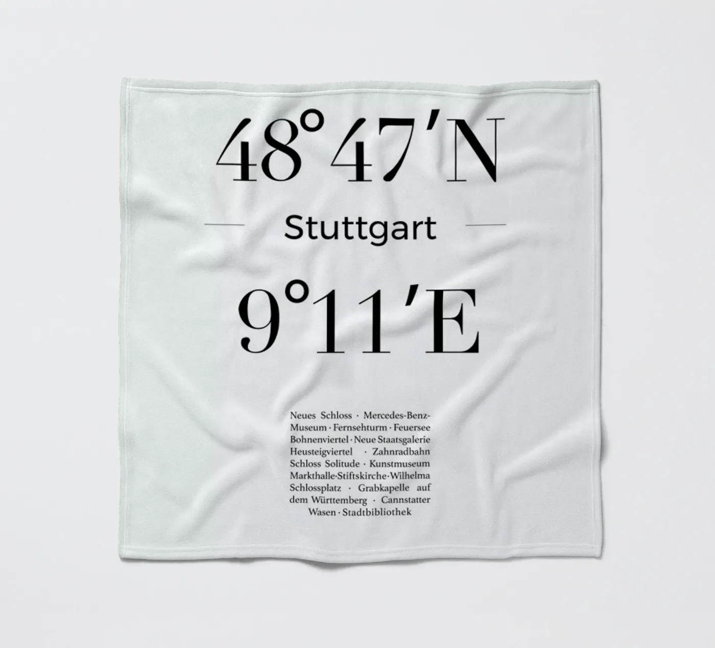 Stuttgart Fleecedecke von Studio One