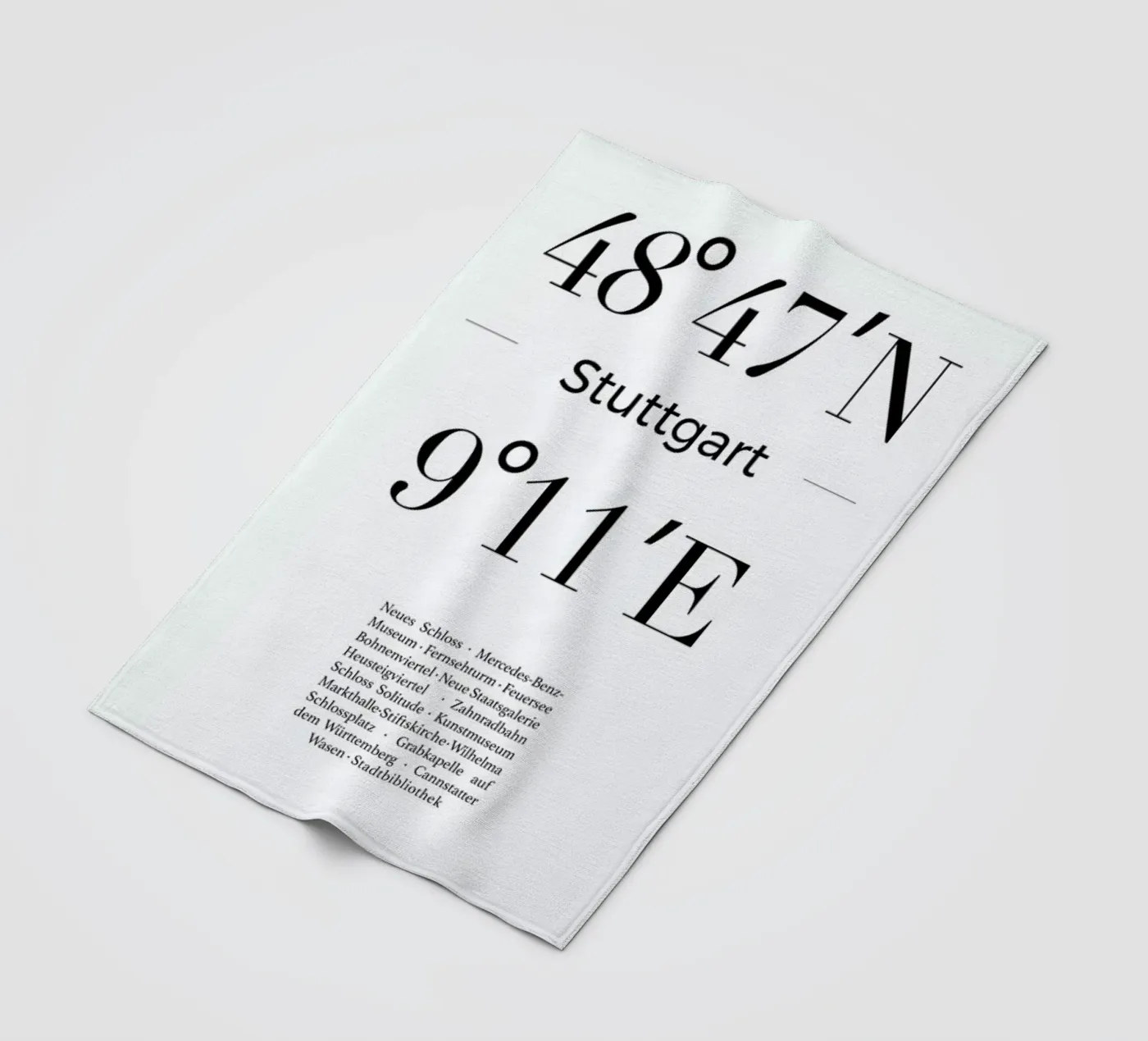 Stuttgart Fleecedecke von Studio One