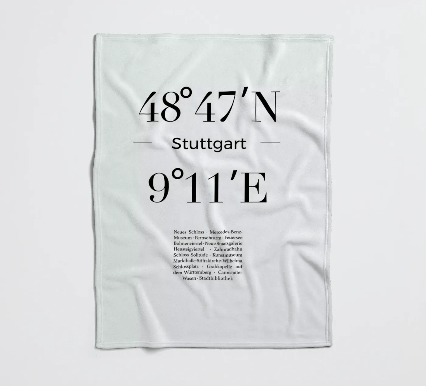Stuttgart Fleecedecke von Studio One