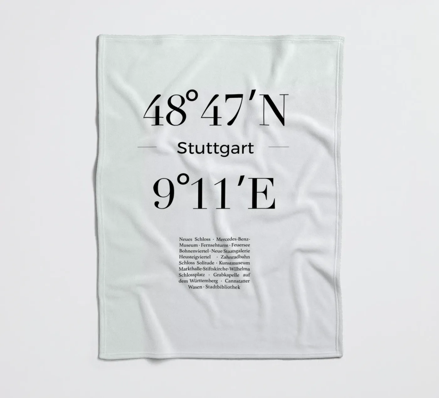 Stuttgart Fleecedecke von Studio One