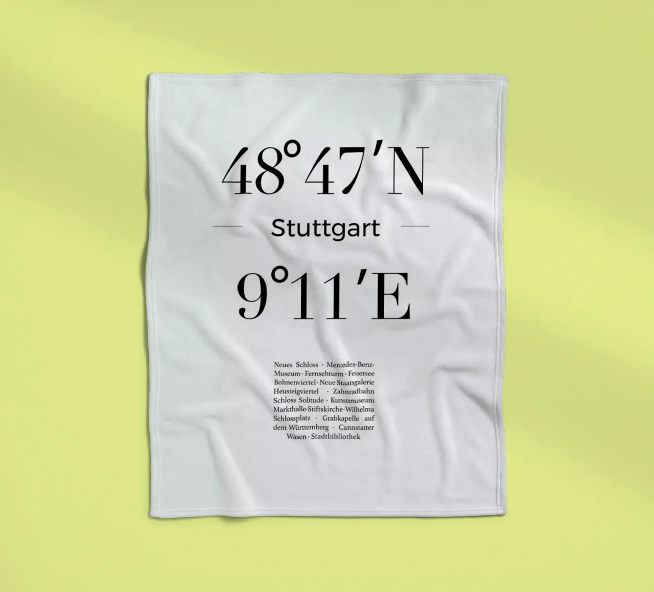 Stuttgart coperta in pile da Studio One