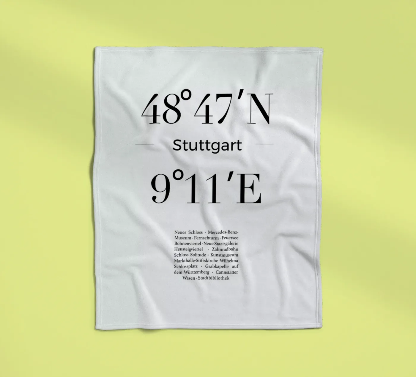 Stuttgart Fleecedecke von Studio One