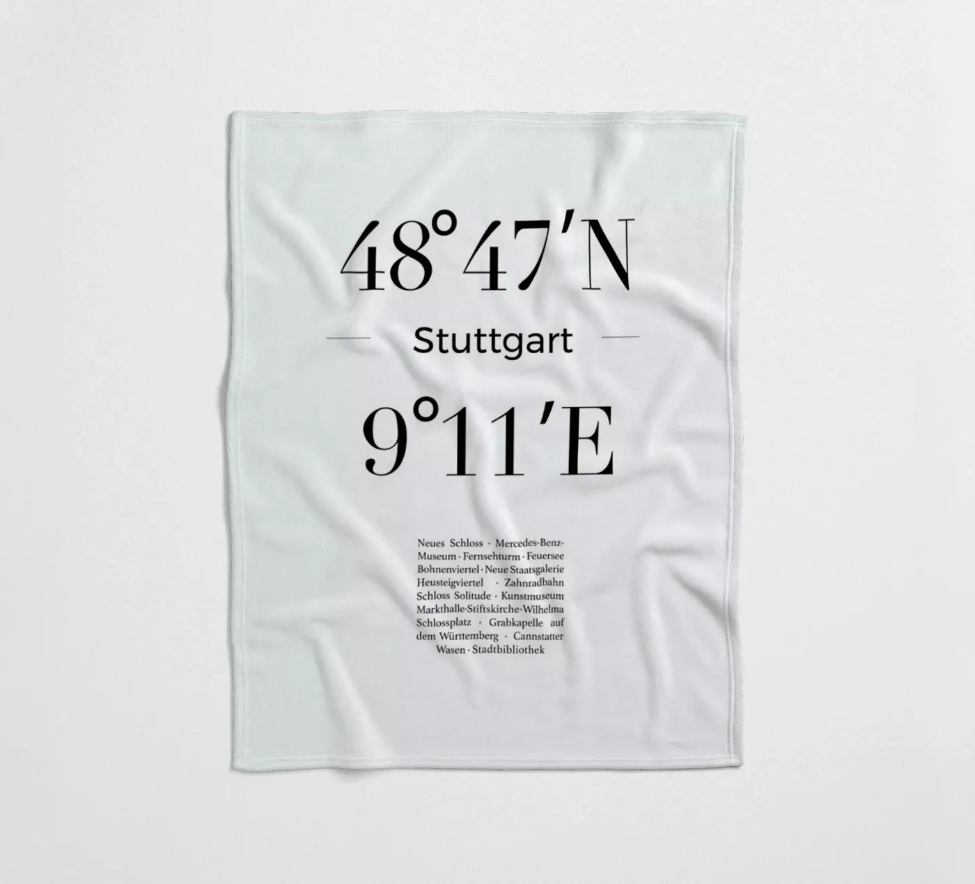 Stuttgart Fleecedecke von Studio One