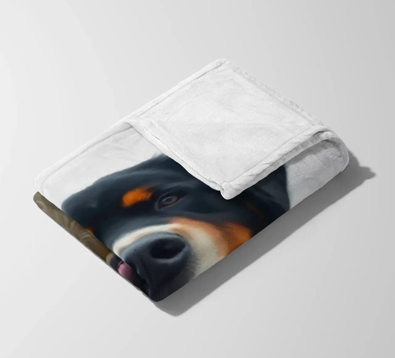 Beautiful Bernese Mountain Dog #146 fleece blanket by Yumis.Beargang.and.Me