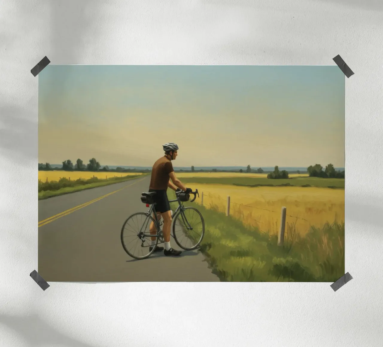 La pausa del ciclista poster da Art Center