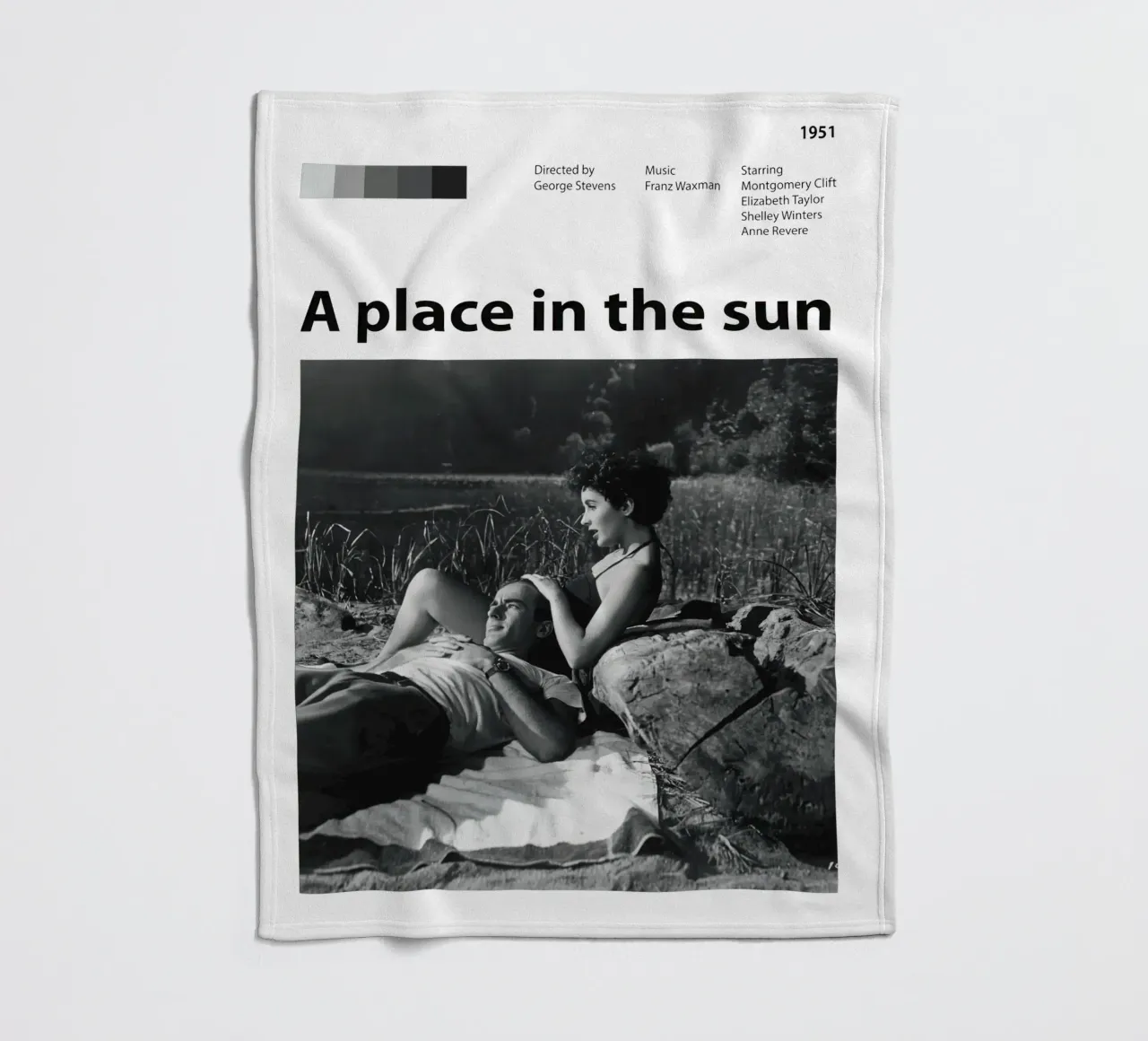 Une place au soleil plaid polaire de 🎞 The Movie Wall