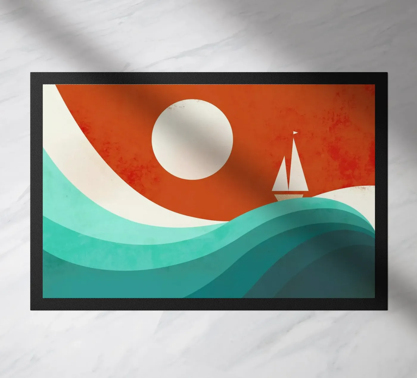 Wave Night deurmat van Jay Fleck