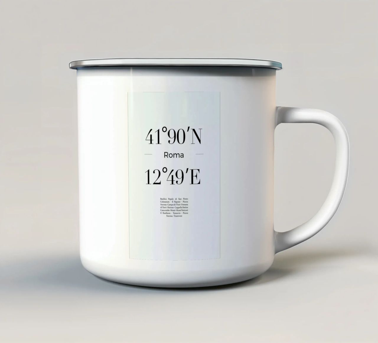Roma tazza in smalto da Studio One