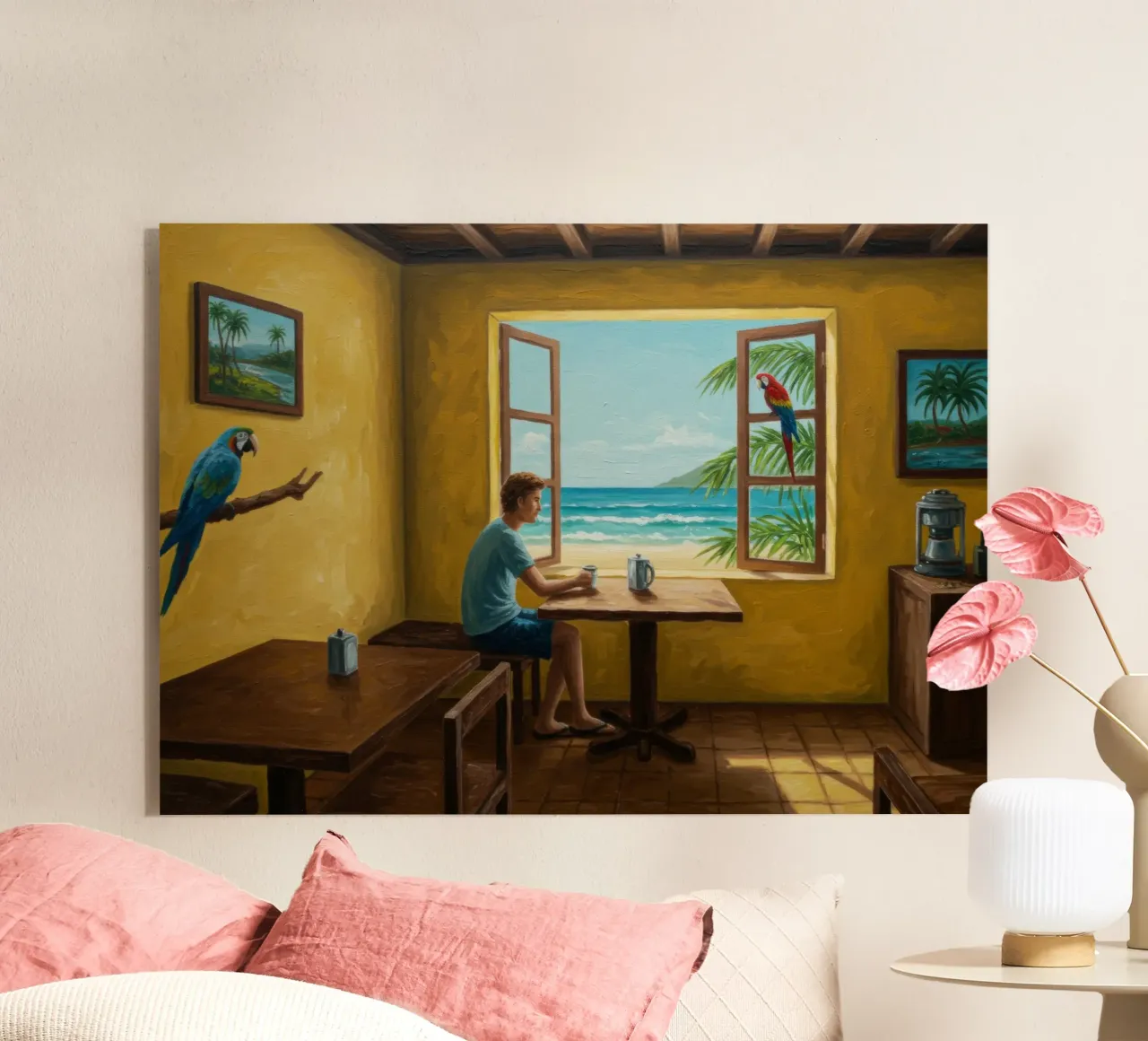 Caffè tropicale plexiglass da Art Center