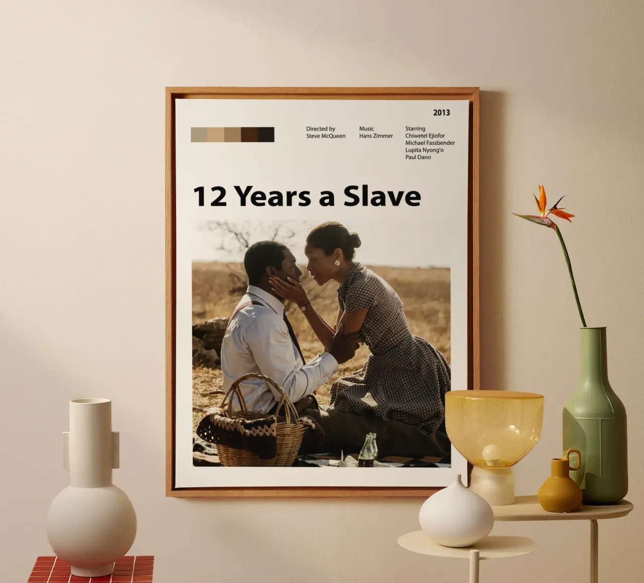 12 jaar slaaf canvas met Baklijst van 🎞 The Movie Wall
