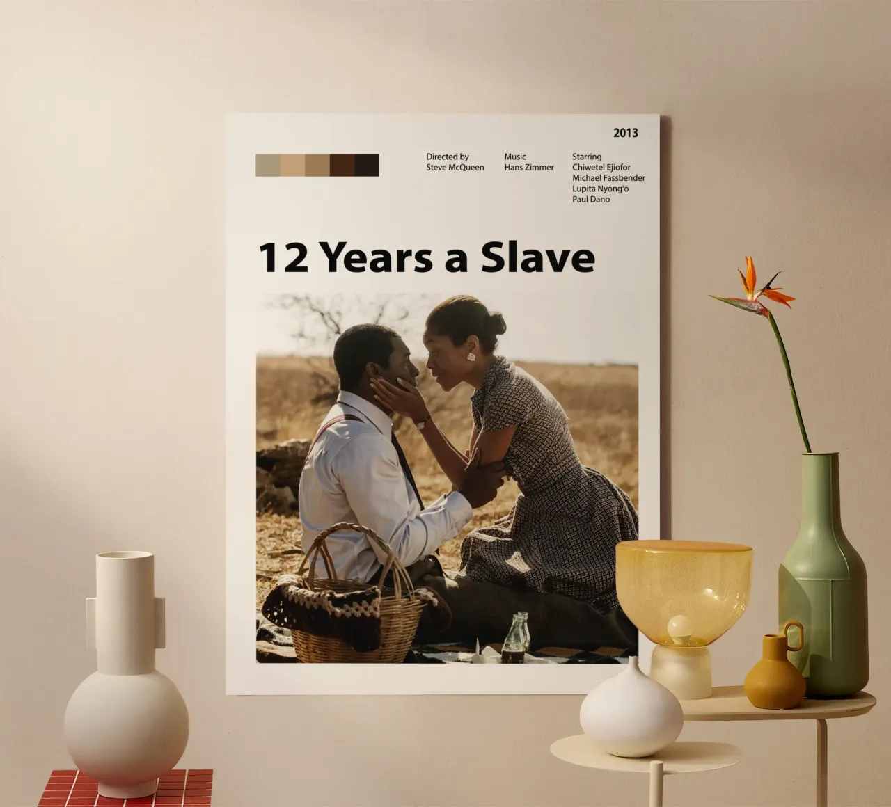 12 jaar slaaf canvas met Baklijst van 🎞 The Movie Wall