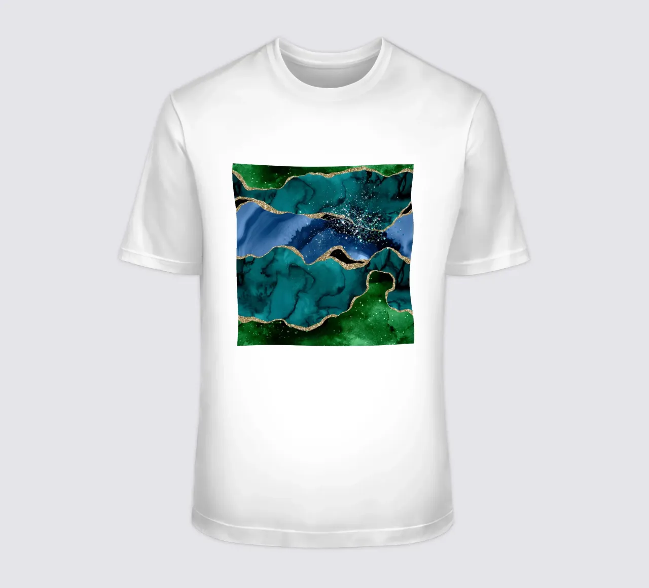Pavone Glitter Agata Texture 01 t-shirt da Gemstone Textures