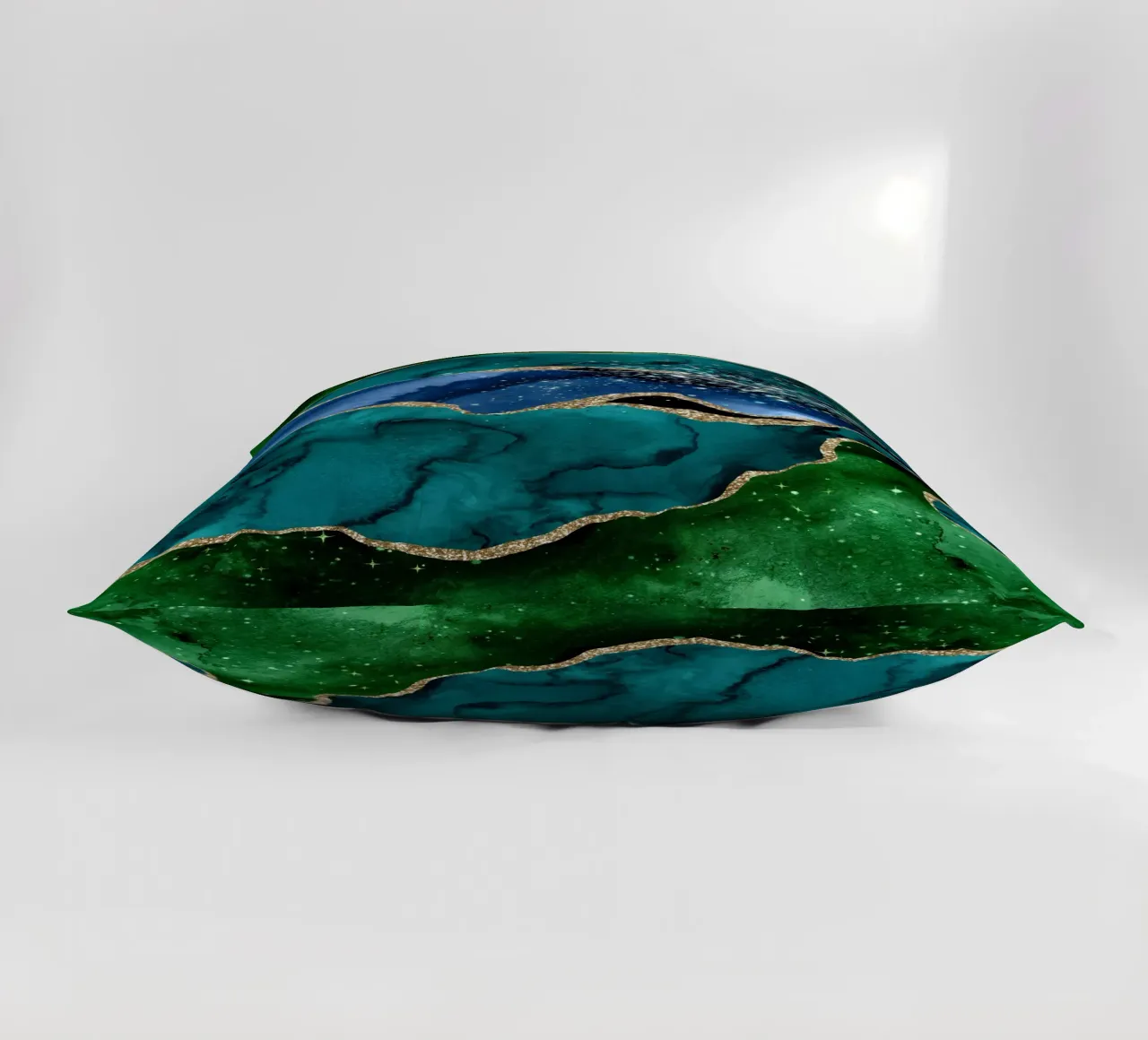 Pavone Glitter Agata Texture 01 cuscino da Gemstone Textures