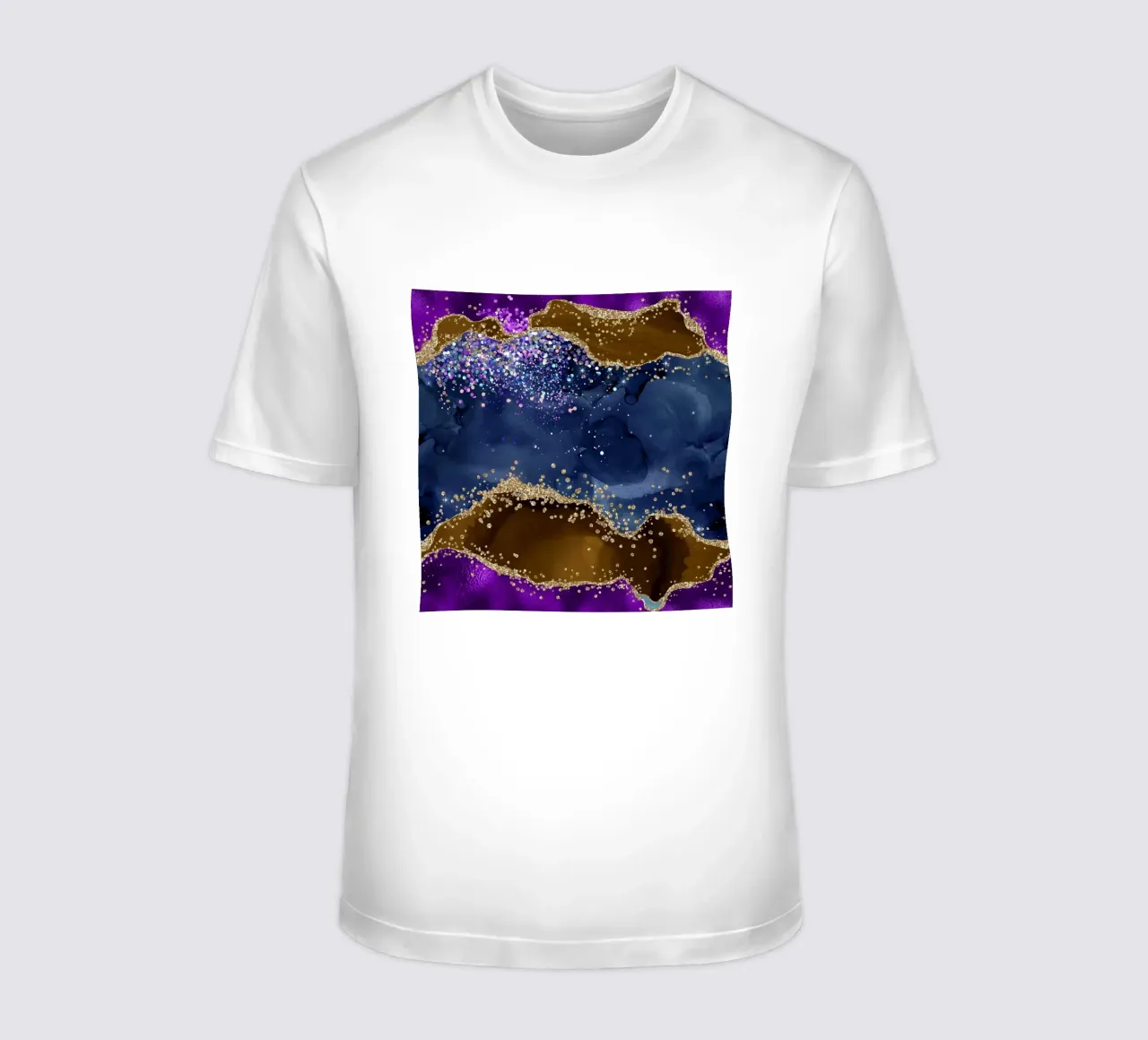 Pavone Glitter Agata Texture 02 t-shirt da Gemstone Textures