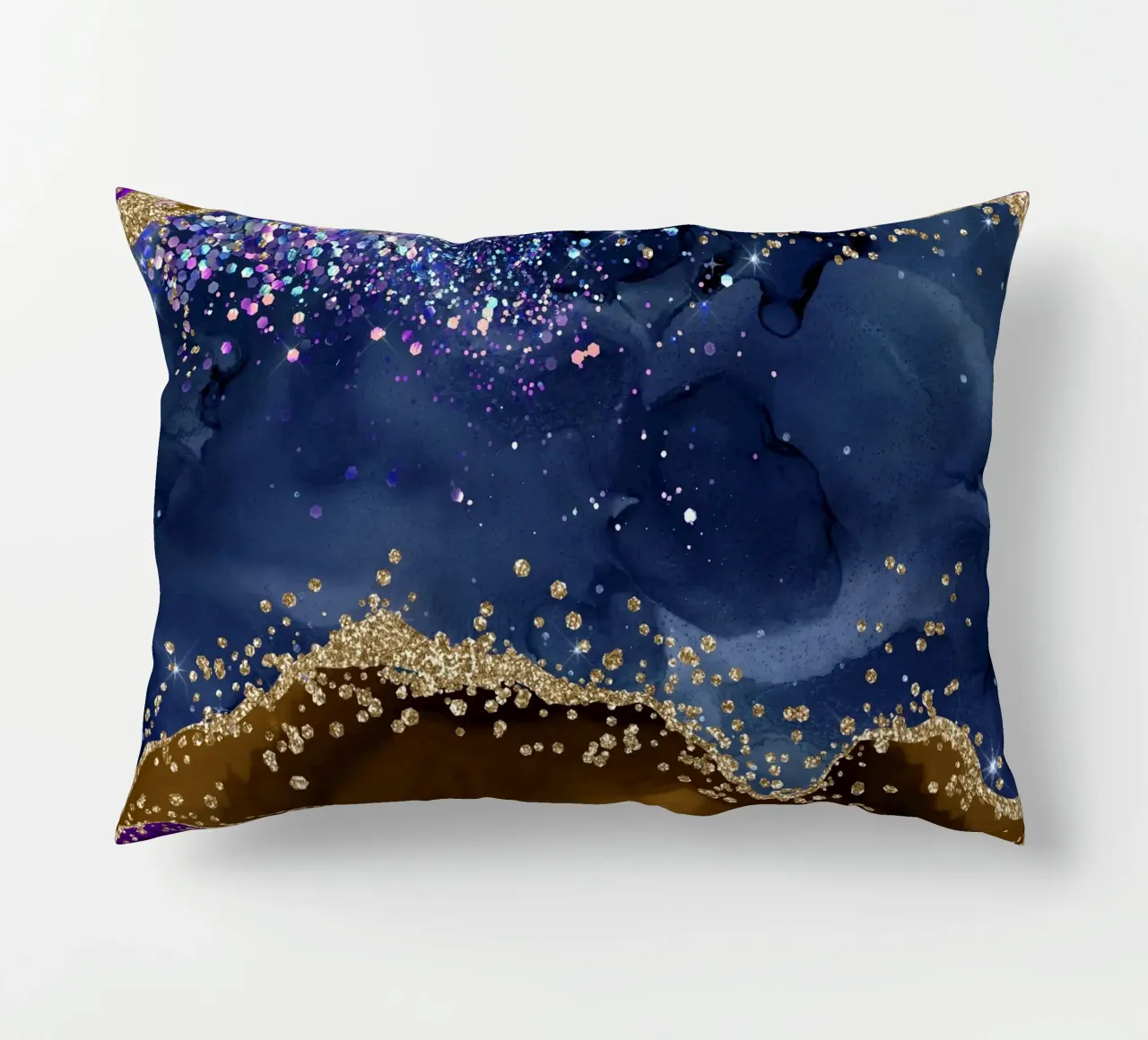 Pavone Glitter Agata Texture 02 cuscino da Gemstone Textures