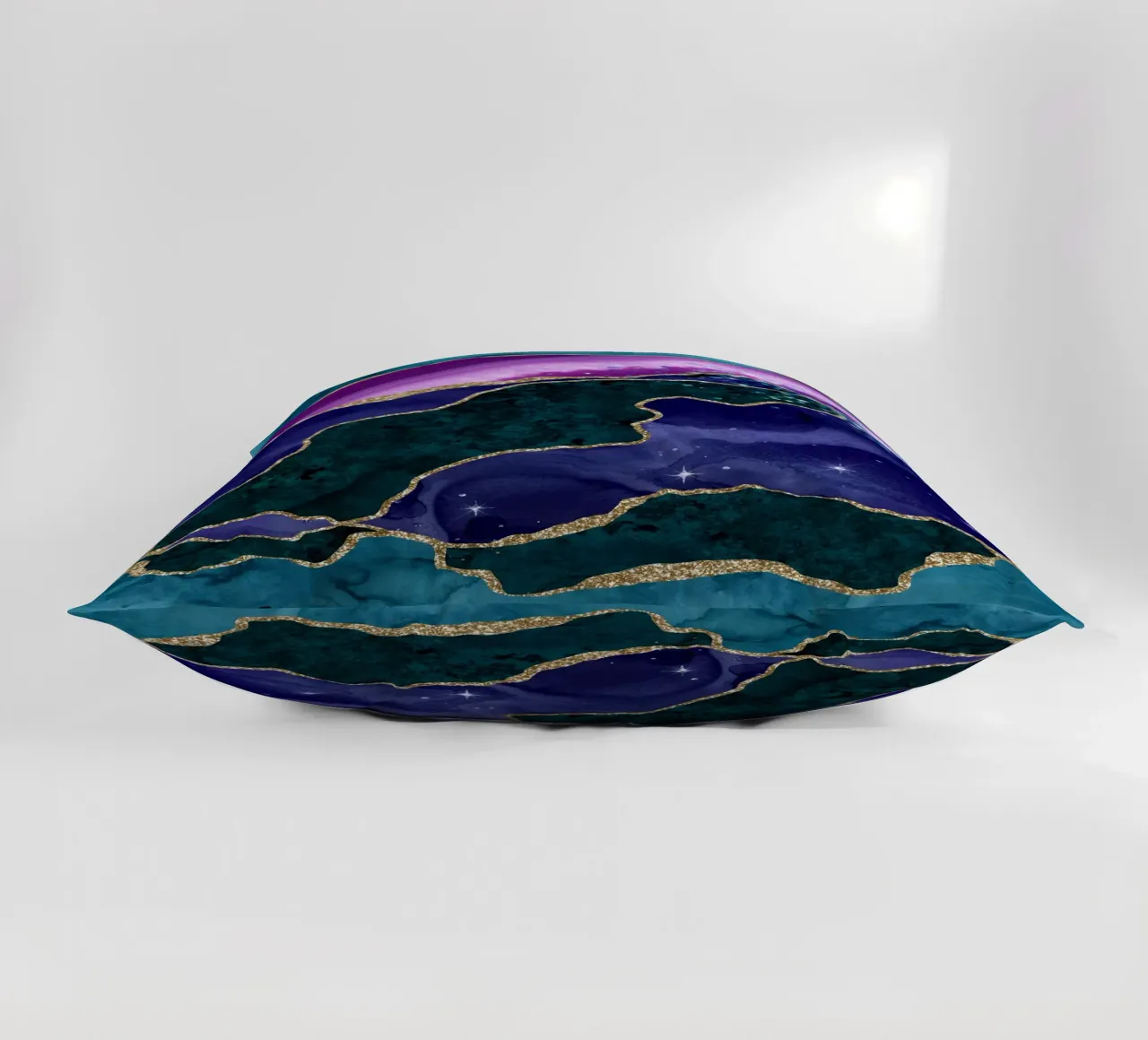Pavone Glitter Agata Texture 03 cuscino da Gemstone Textures