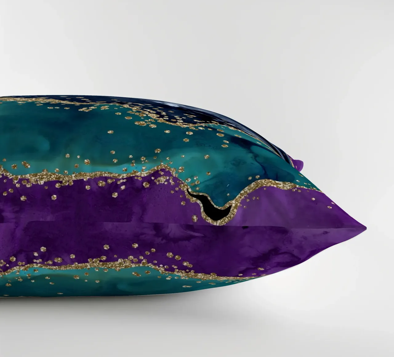 Pavone Glitter Agata Texture 04 cuscino da Gemstone Textures