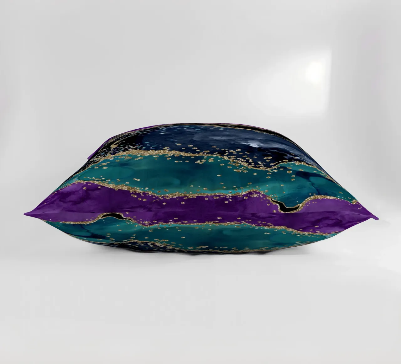 Pavone Glitter Agata Texture 04 cuscino da Gemstone Textures