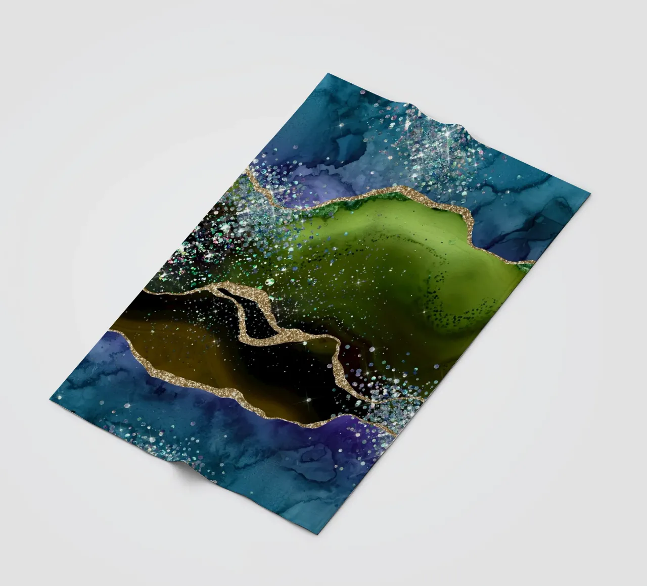 Pavone Glitter Agata Texture 05 coperta in pile da Gemstone Textures