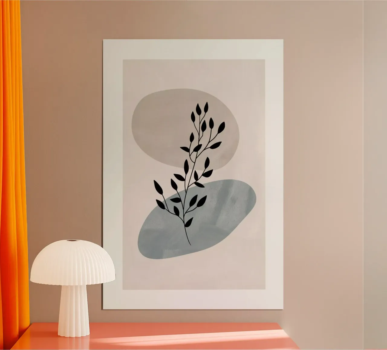 Lake Reed poster with wooden frame by Pure