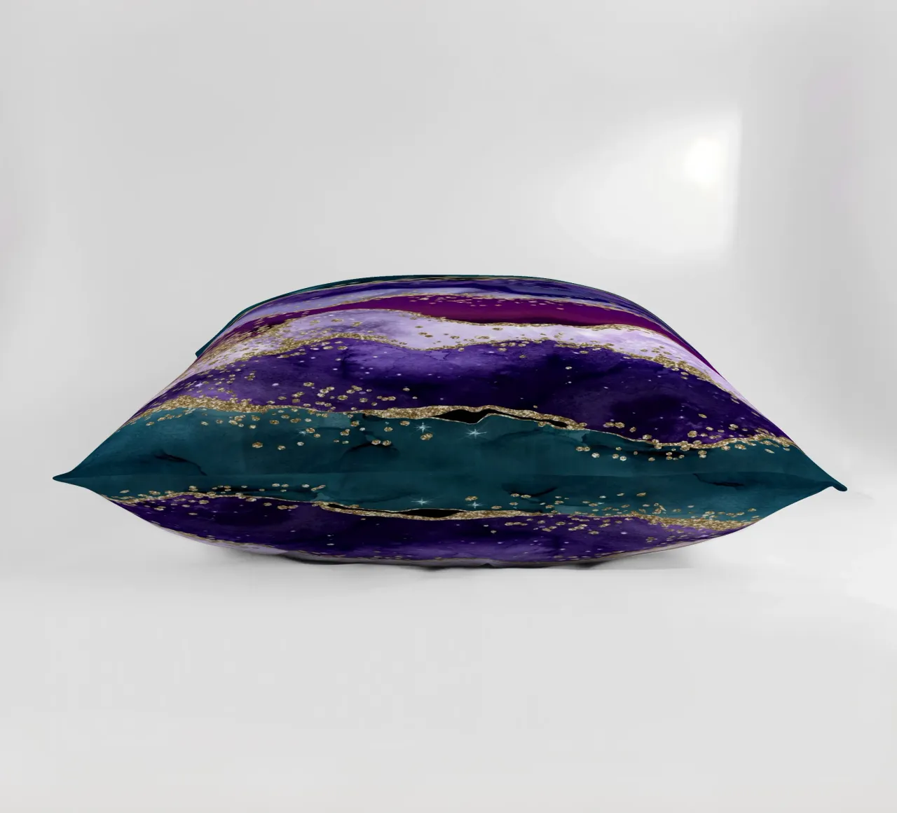 Pavone Glitter Agata Texture 06 cuscino da Gemstone Textures
