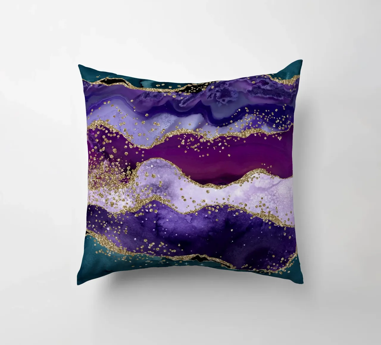 Pavone Glitter Agata Texture 06 cuscino da Gemstone Textures