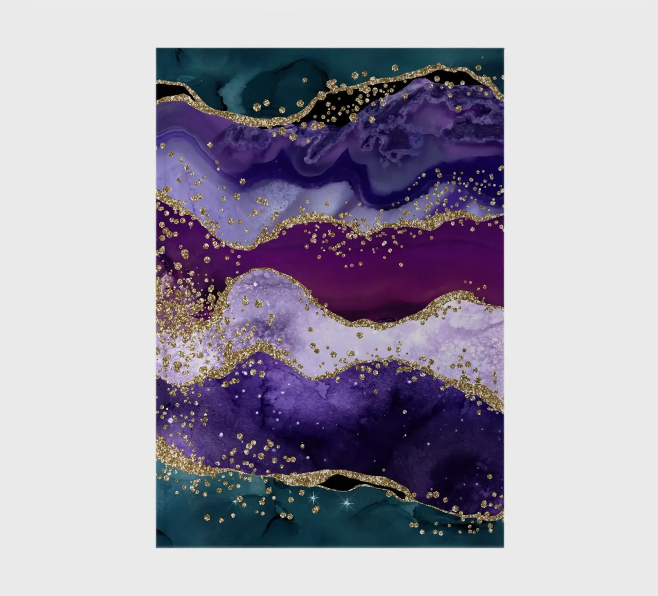 Peacock Glitter Agate Texture 06 notebook by Gemstone Textures