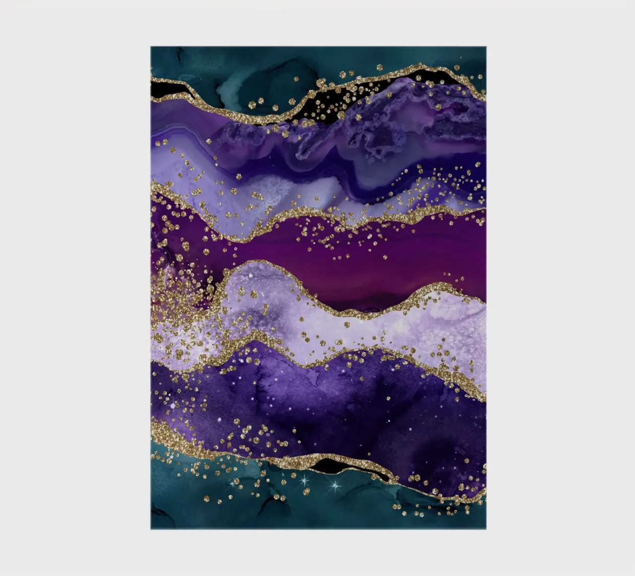 Peacock Glitter Agate Texture 06 notebook by Gemstone Textures