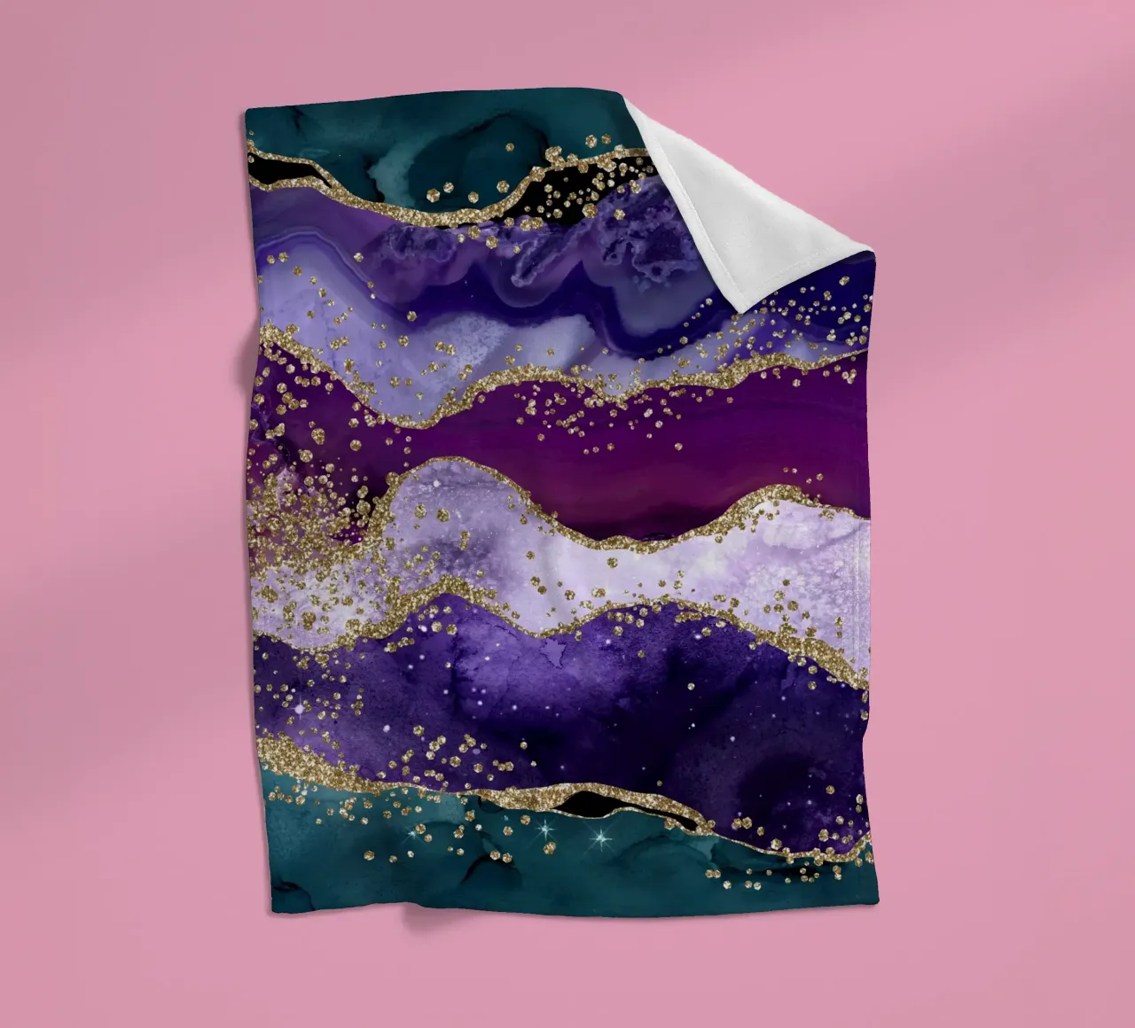 Pavone Glitter Agata Texture 06 coperta in pile da Gemstone Textures