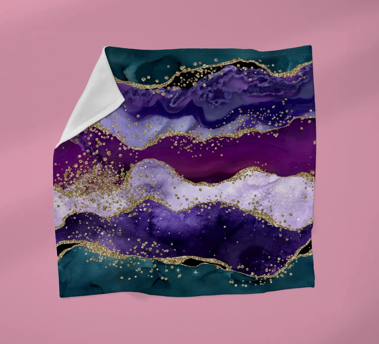 Pavone Glitter Agata Texture 06 coperta in pile da Gemstone Textures